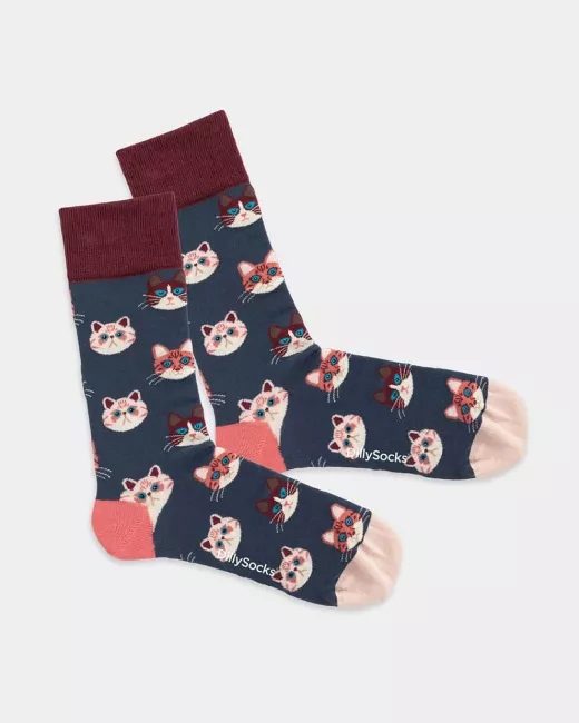 Colourful patterned socks - Whale Party