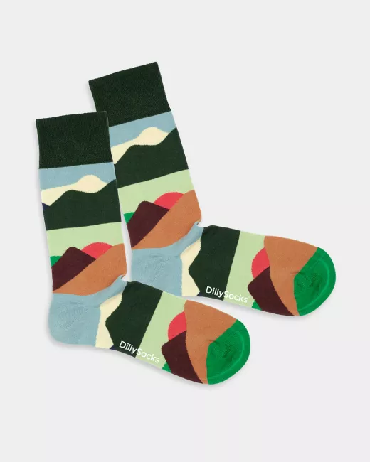 Colourful patterned socks - Sky Kitten