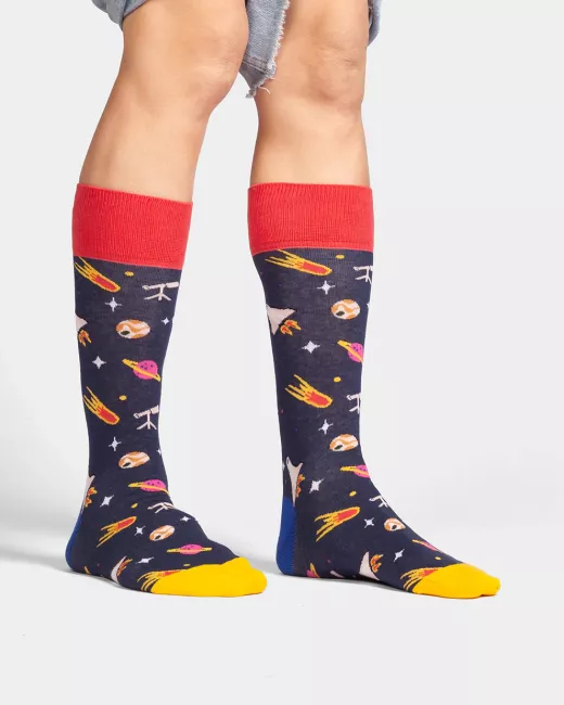 Kleurrijke sokken met motief -Tropical Toucan Kleurrijke sokken met motief -Tropical Toucan