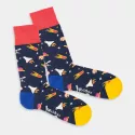 Colourful patterned socks - Galactic Adventure