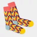 Colourful patterned socks - Fire Patterns