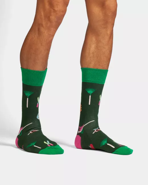 Colourful patterned socks - Fire Patterns