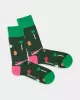 Colourful patterned socks - Fire Patterns