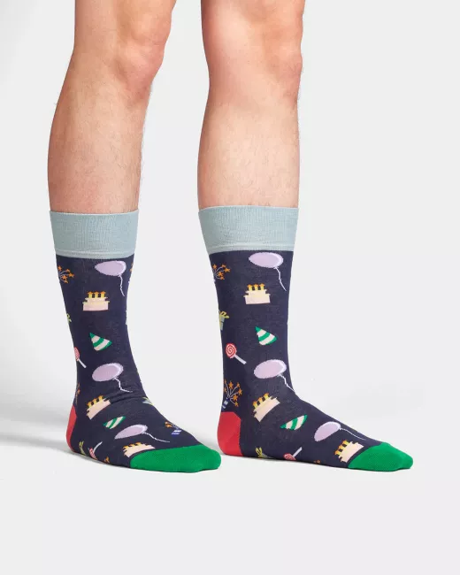 Colourful patterned socks - Garden Glow
