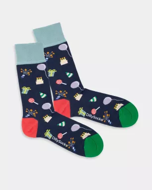 DillySocks - Chaussettes colorées avec motif Sweet Treats