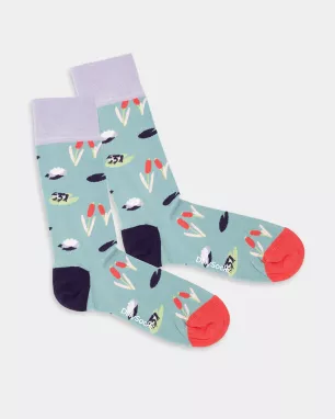 DillySocks - Chaussettes colorées avec motif Froggy Tales
