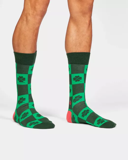 DillySocks - Chaussettes colorées avec motif Lucky Charm