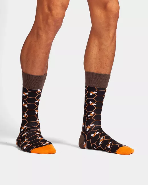 Colourful patterned socks - Popcorn Delight