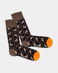 Chaussettes colorées avec motif - Bee Haven