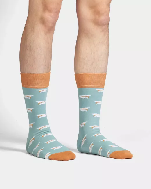 DillySocks - Chaussettes colorées avec motif Folded Flights
