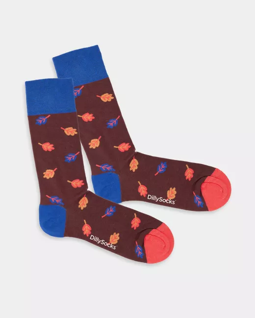 Colourful patterned socks - Magic Mushrooms