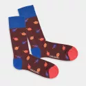 Colourful patterned socks - Golden Leaves