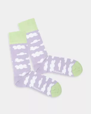 DillySocks - Chaussettes colorées avec motif Cloudy Whispers DillySocks - Chaussettes colorées avec motif Cloudy Whispers