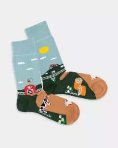 DillySocks - Chaussettes colorées avec motif Farmer's Finest