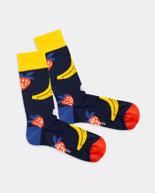 DillySocks - Chaussettes colorées avec motif Fruit Of The Boom