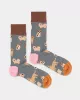 DillySocks - Chaussettes colorées avec motif Doggy Dog