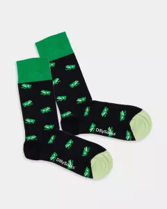 DillySocks - Chaussettes colorées avec motif Pepe the Frog