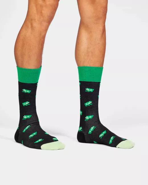 DillySocks - Chaussettes colorées avec motif Pepe the Frog