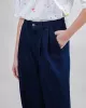 Brava Fabrics - Pantalon large en denim foncé