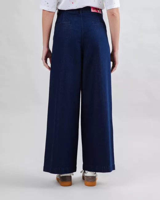Marisol Navy Wijde broek Marisol Navy Wijde broek