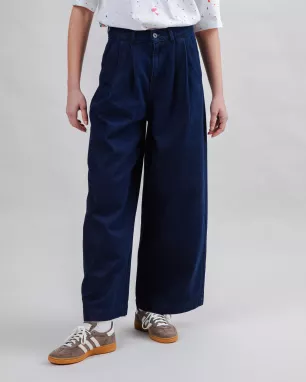 Marisol Navy Wide-leg pants Marisol Navy Wide-leg pants