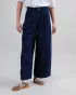 Pantalon large en denim foncé