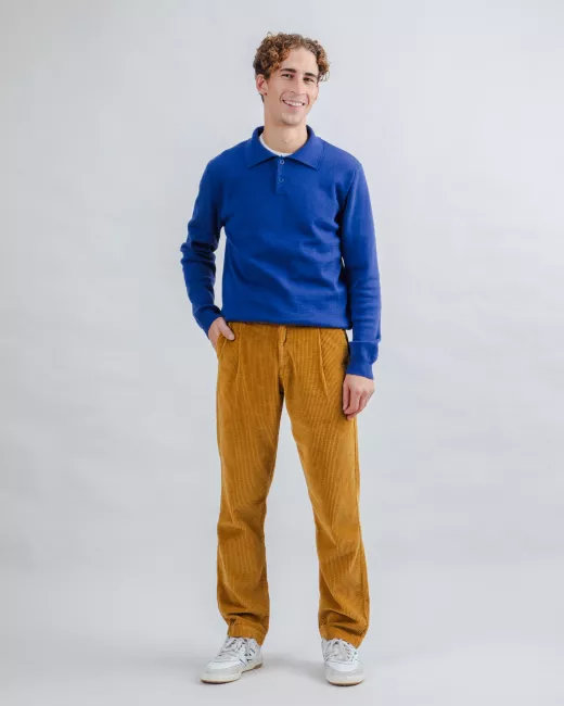 Geplooide broek van corduroy Geplooide broek van corduroy