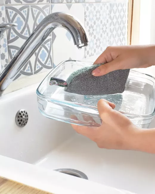 Anotherway - Lot de 2 Éponges grattantes lavables et réutilisables Anotherway - Lot de 2 Éponges grattantes lavables et réutilisables