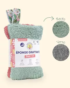 Set of 2 Washable and Reusable scrubbing sponges Set of 2 Washable and Reusable scrubbing sponges