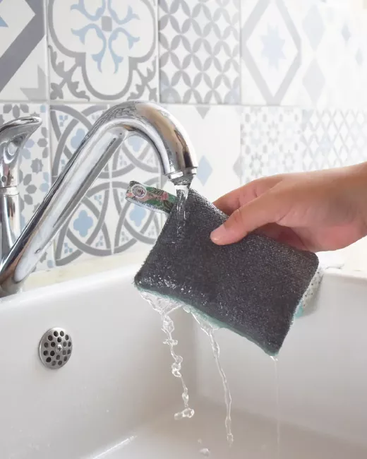 Set van 2 Wasbare en Herbruikbare Sponzen Set van 2 Wasbare en Herbruikbare Sponzen