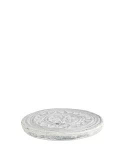 Round Green Marble Tray