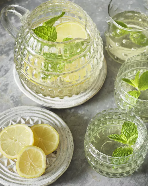 Round Green Marble Tray