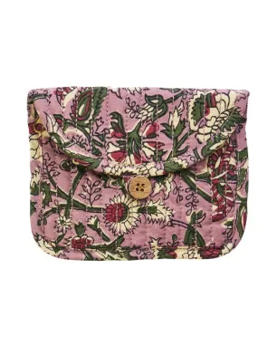 Madame Stoltz - Porte-monnaie matelassé en coton Madame Stoltz - Porte-monnaie matelassé en coton