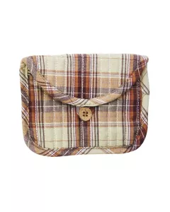 Madame Stoltz - Porte-monnaie matelassé en coton