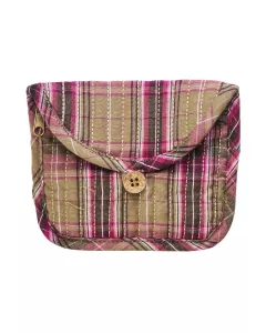 Madame Stoltz - Porte-monnaie matelassé en coton