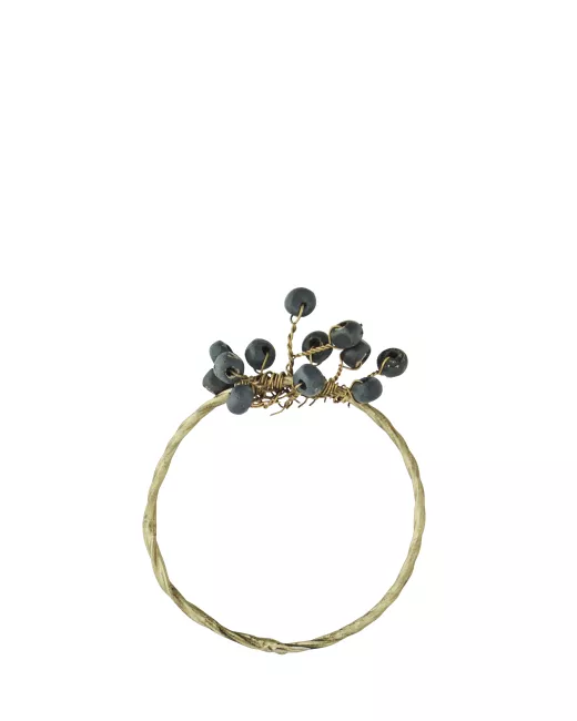 Iron Napkin Ring with Beads