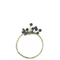 Iron Napkin Ring with Anthracite Beads