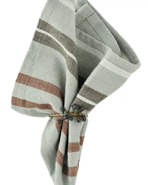 Iron Napkin Ring with Beads