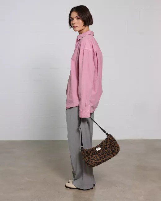 100% recycled half moon crossbody bag