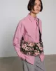 100% recycled half moon crossbody bag