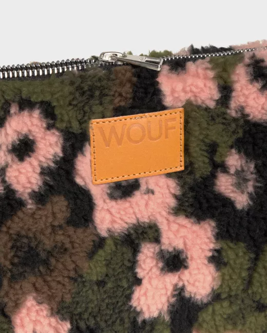 Housse pour ordinateur portable en polaire sherpa