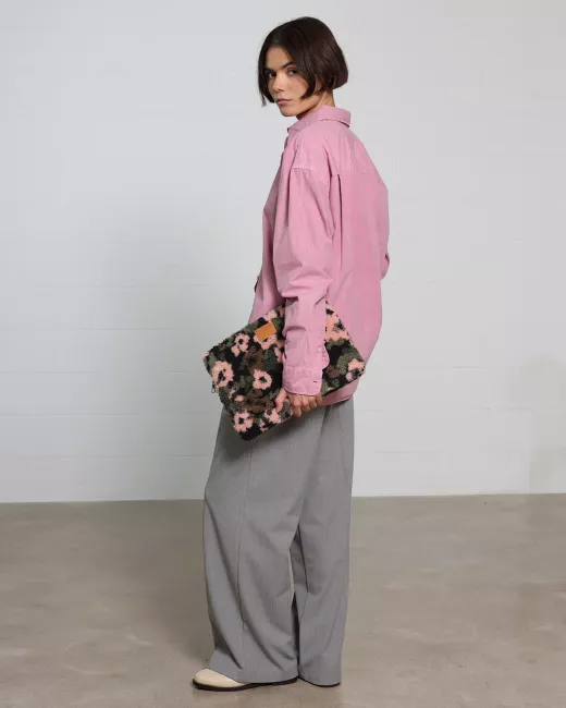 Sherpa fleece laptop sleeve