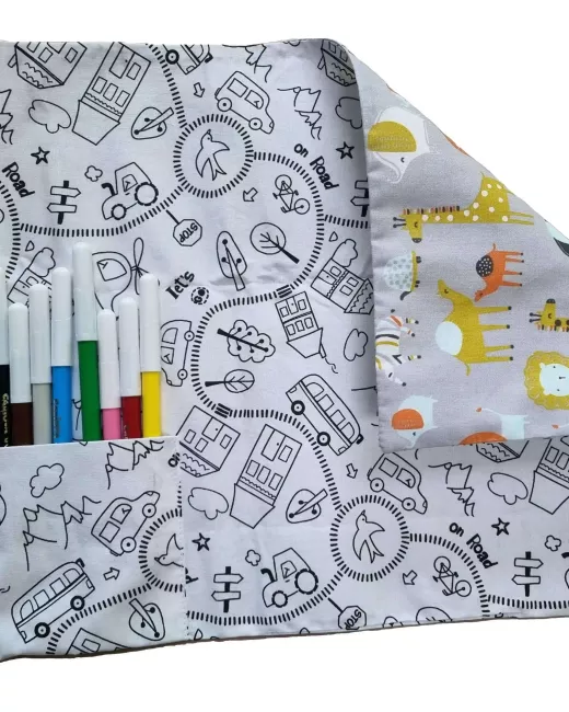 Washable colouring placemat