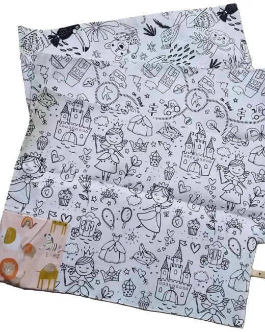 Washable colouring placemat