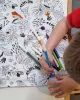 Washable colouring placemat