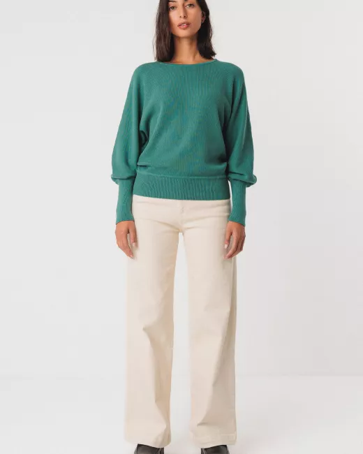 Organic cotton knit sweater IBAR
