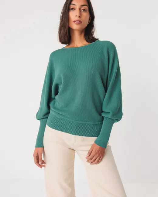 Organic cotton knit sweater IBAR