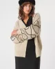 Organic cotton knit cardigan ELIXANE