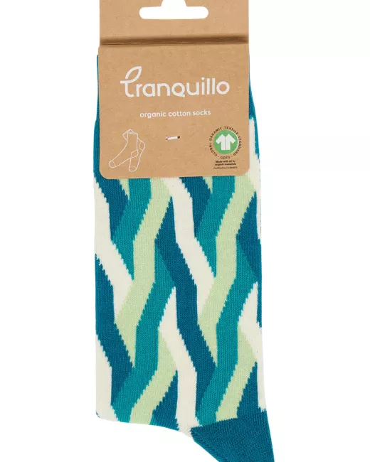 Organic cotton patterned socks JADE