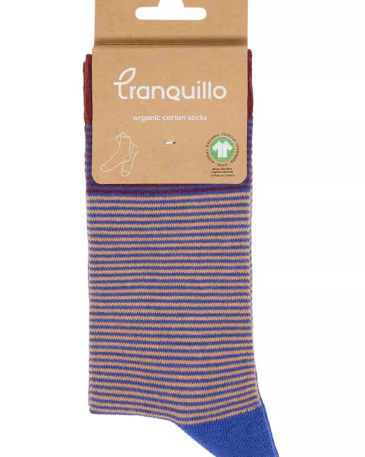TRANQUILLO - Chaussettes GRAPE en coton bio à motif
